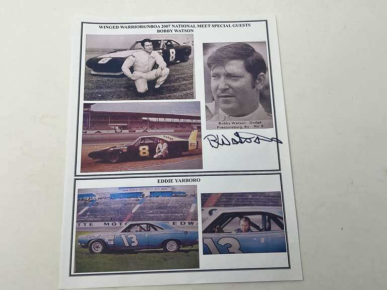 Winged Warriors/NBOA 2007 National Meet Special Guest, Bobby Watson, this piece is autographed, believed to be real, (not authenticated), please inspect for yourself, see pictures for details. image