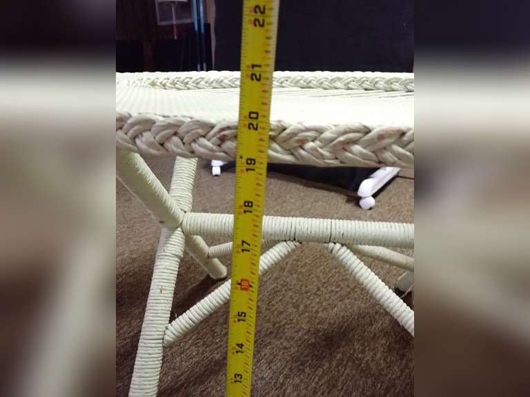 Wicker Patio Side Table