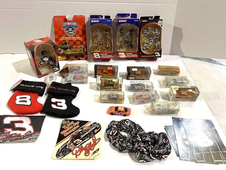 Collectible NASCAR ornaments, and collectible diecast, see pictures for details. image