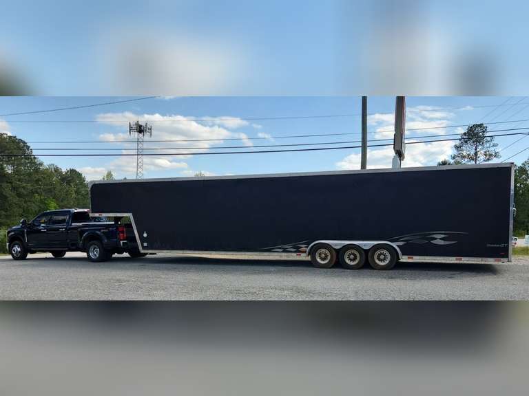 2003 Pace American 3 axle 5th wheel trailer, approximately 42', see pictures for details. image