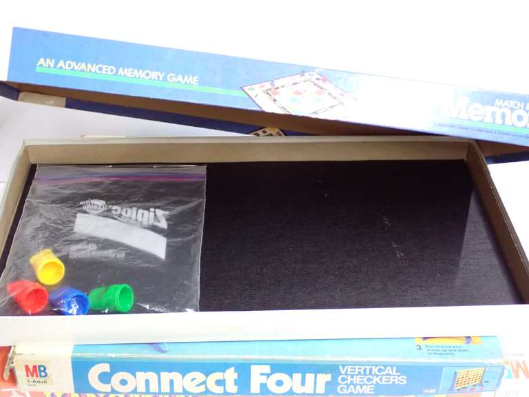 Group of Three Vintage Milton Bradley Board Games