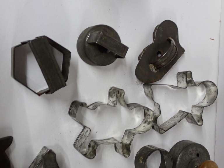 Collection of Kremer, Tart Master and other Metal Cookie Cutters
