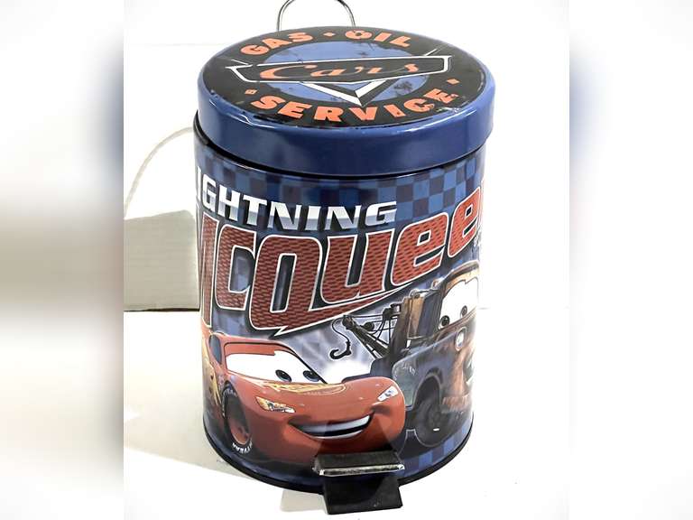 Lightning McQueen trashcan, see pictures for details. image