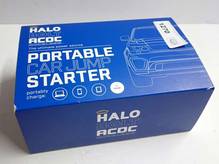 Halo Bolt ACDC Wireless Portable Car Jump Starter - Consignor States Working Condition image