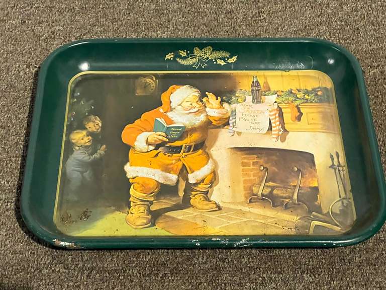 Vintage, collectible Coca-Cola tray reproduction, see pictures for details. image