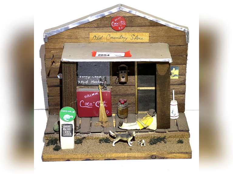 Old country store diorama, see pictures for details. image