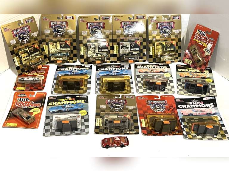 Assorted NASCAR legends diecast replicas, still in original packaging, see pictures for details. image
