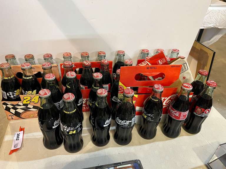 Commemorative 8 oz. Coca-Cola’s featuring Dale Earnhardt, Jeff Gordon, and more. See pictures for details. image