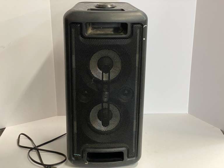 ONN large Bluetooth party speaker With LED lighting, this piece works, see pictures for details. image