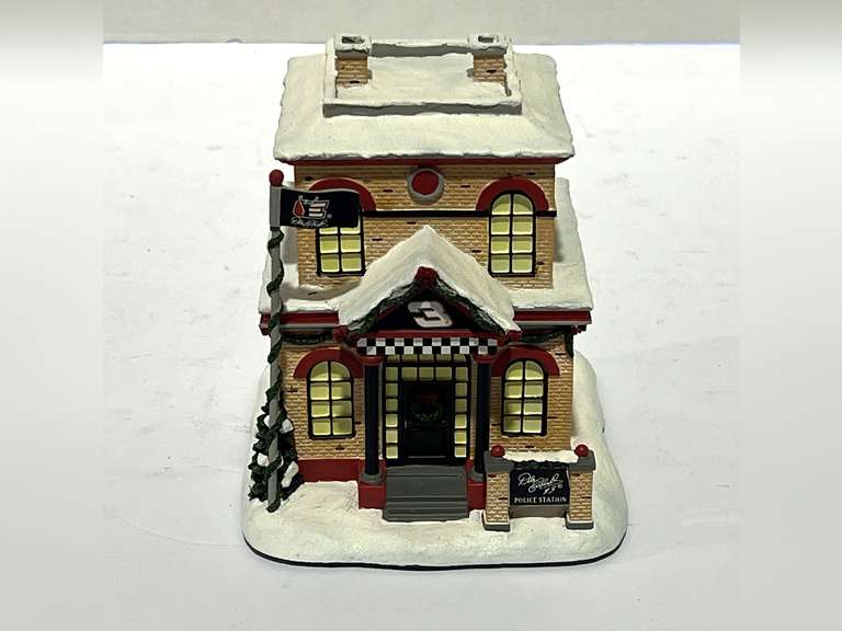 Dale Earnhardt Christmas village, “Police Station”, see pictures for details. image
