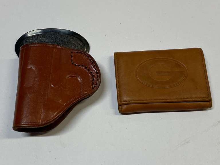 Leather holster and wallet, see pictures for details. image