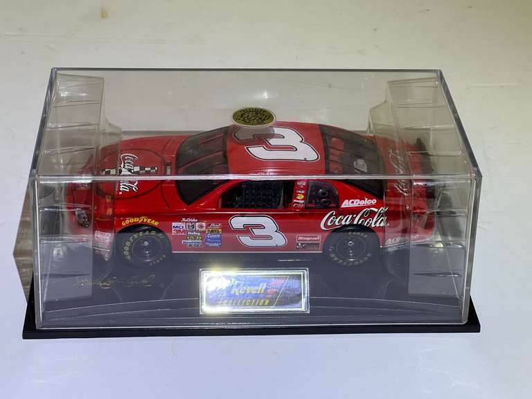 Dale Earnhardt Coca-Cola stock car replica with display case, see pictures for details. image