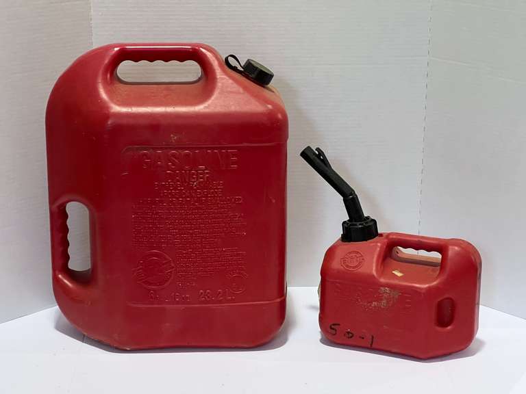 Large and small gas can, see pictures for details. image