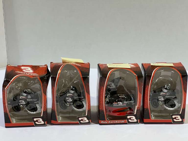 Dale Earnhardt collectible ornaments, set of four, see pictures for details. image