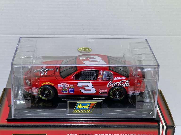 Dale Earnhardt, #3, diecast Coca-Cola stock car replica, comes with original box and display case, see pictures for details. image
