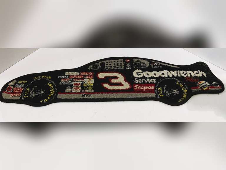 Small #3 “stock car” area rug, see pictures for details. image