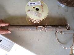 Vintage Boat Anchor and Anchor Rope w/Spool