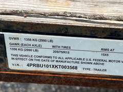 Single axle trailer
