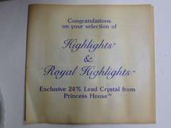 Princess House Highlights & Royal Highlights 24% Lead Crystal Glass Coasters