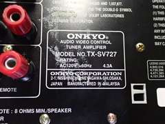 Onkyo TX-SV727 Audio Video Control Tuner Amplifier with Remote