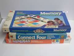 Group of Three Vintage Milton Bradley Board Games