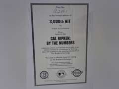 Cal Ripken Jr. 3,000th Hit Bradford Exchange Collector Plate