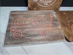 PRIMITIVE WOOD HANGING FALL THEME DECOR