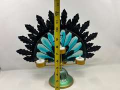 LR… Peacock tea light holder, see pictures for details.