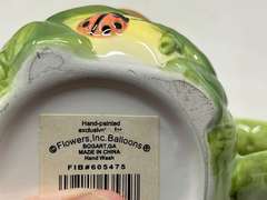 LR… Ceramic frog mugs, set of four, see pictures for details.