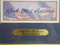 Framed Thomas Kinkade "Flags Over The Capitol" Print