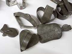 Collection of Kremer, Tart Master and other Metal Cookie Cutters