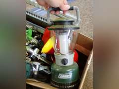 Lawn and Garden Tool Lot - Coleman Lanter, Black & Decker Hedge Trimmer, Sprinklers, and More