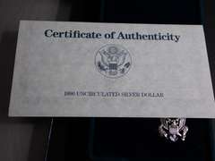1990 UNCIRCULATED EISENHOWER CENTENNIAL SILVER DOLLAR COIN