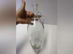 Pair of Clear Glass Vases