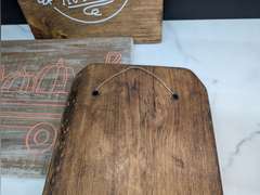 PRIMITIVE WOOD HANGING FALL THEME DECOR