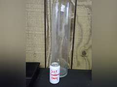 Pair of Clear Glass Vases