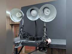 ADJUSTABLE DESK LAMPS INCLUDING PAIR OF CLAMP ON