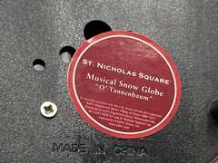 LR… St. Nicholas Square musical snow globe, see pictures for details.