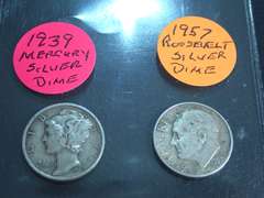 VARIOUS VINTAGE DIMES - SEE ALL PHOTOS