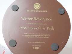 Bradford Exchange "Winter Reverence: Protectors of the Pack" Wolf Figurine