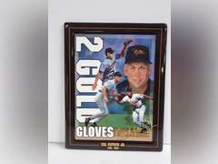 Cal Ripken Jr. 2 Gold Gloves Ceramic Plate Limited Edition