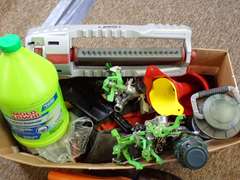 Lawn and Garden Tool Lot - Coleman Lanter, Black & Decker Hedge Trimmer, Sprinklers, and More