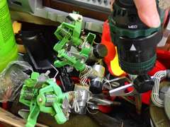 Lawn and Garden Tool Lot - Coleman Lanter, Black & Decker Hedge Trimmer, Sprinklers, and More