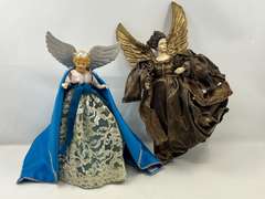 LR… Angel tree toppers, two pieces, see pictures for details.