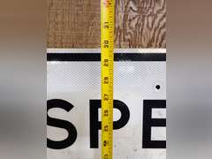 Speed Limit 40 Road Sign