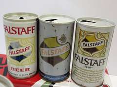 Vintage Falstaff Cans & Lucky Strike Tin