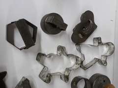 Collection of Kremer, Tart Master and other Metal Cookie Cutters