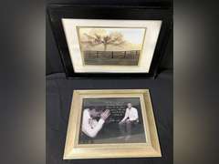 LR… Framed spiritual artwork, also includes a framed and matted photographic art print, see pictures for details.