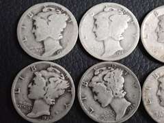 (10) MERCURY DIMES