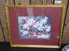 Framed Floral Print